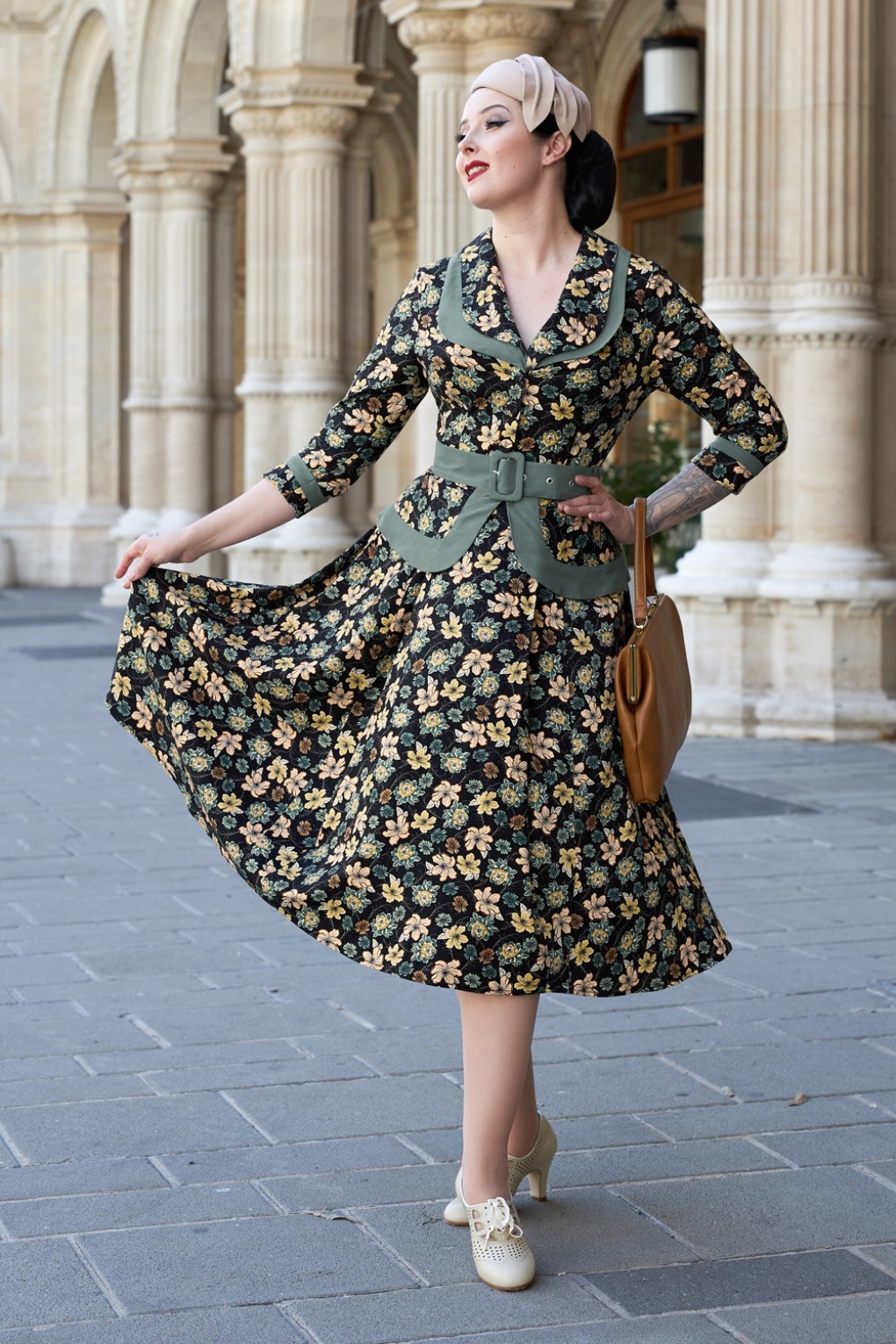 263447-Miss-Candyfloss-51662-Dress-Swing-Flowers-Multi-Black-001L-full