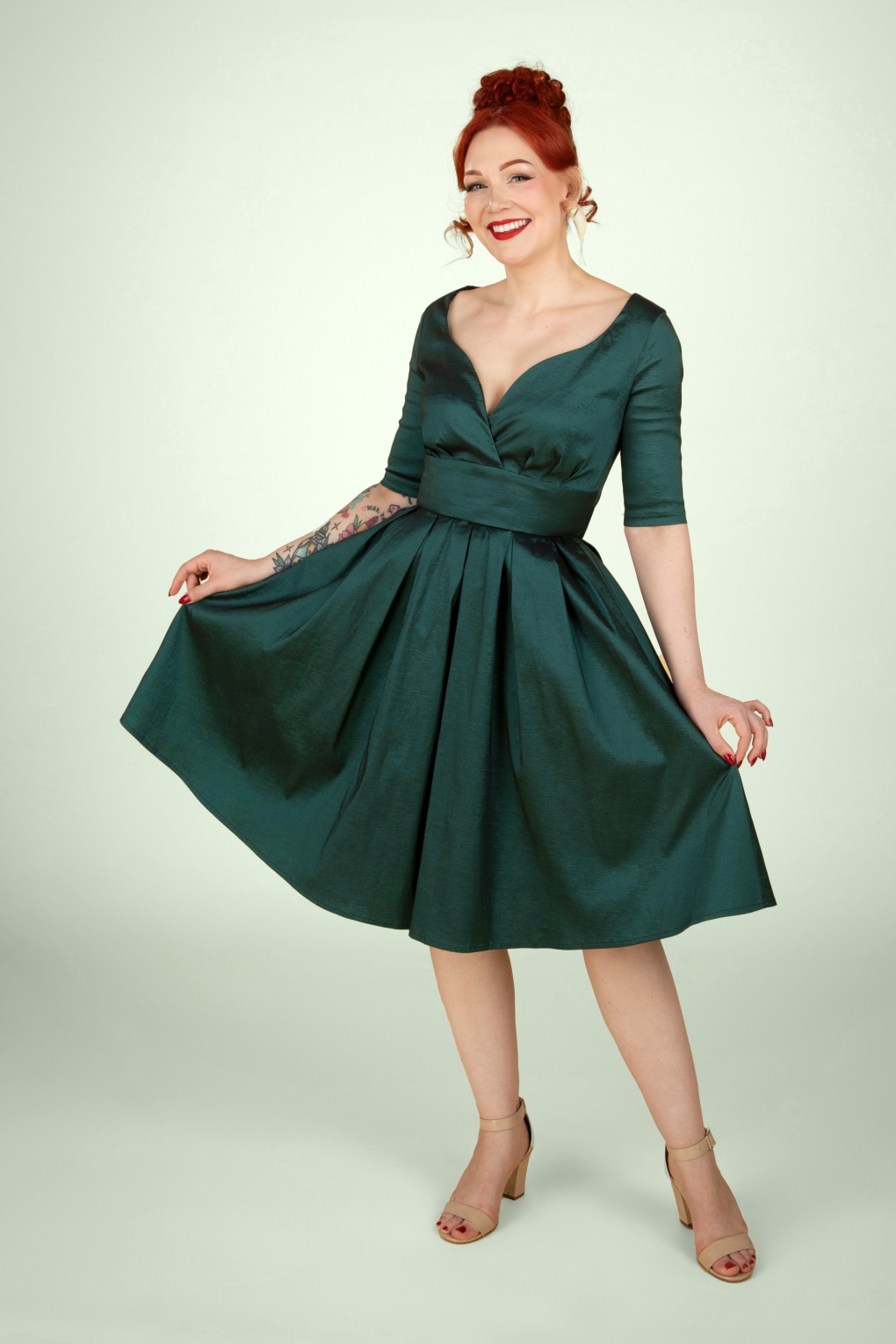 266153-Vixen-51084-Dress-Swing-Emerald-Shiny-20240624-040M-full