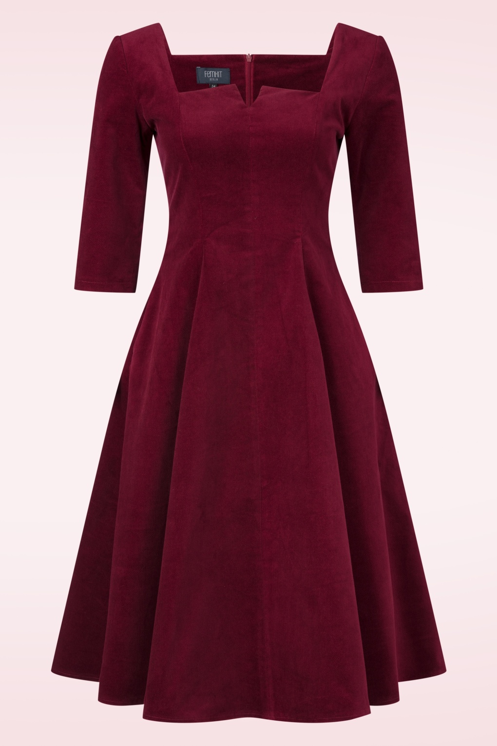 278152-Femkit-54302-Dress-Bordeaux-Red-Velvet-250812-001W-full