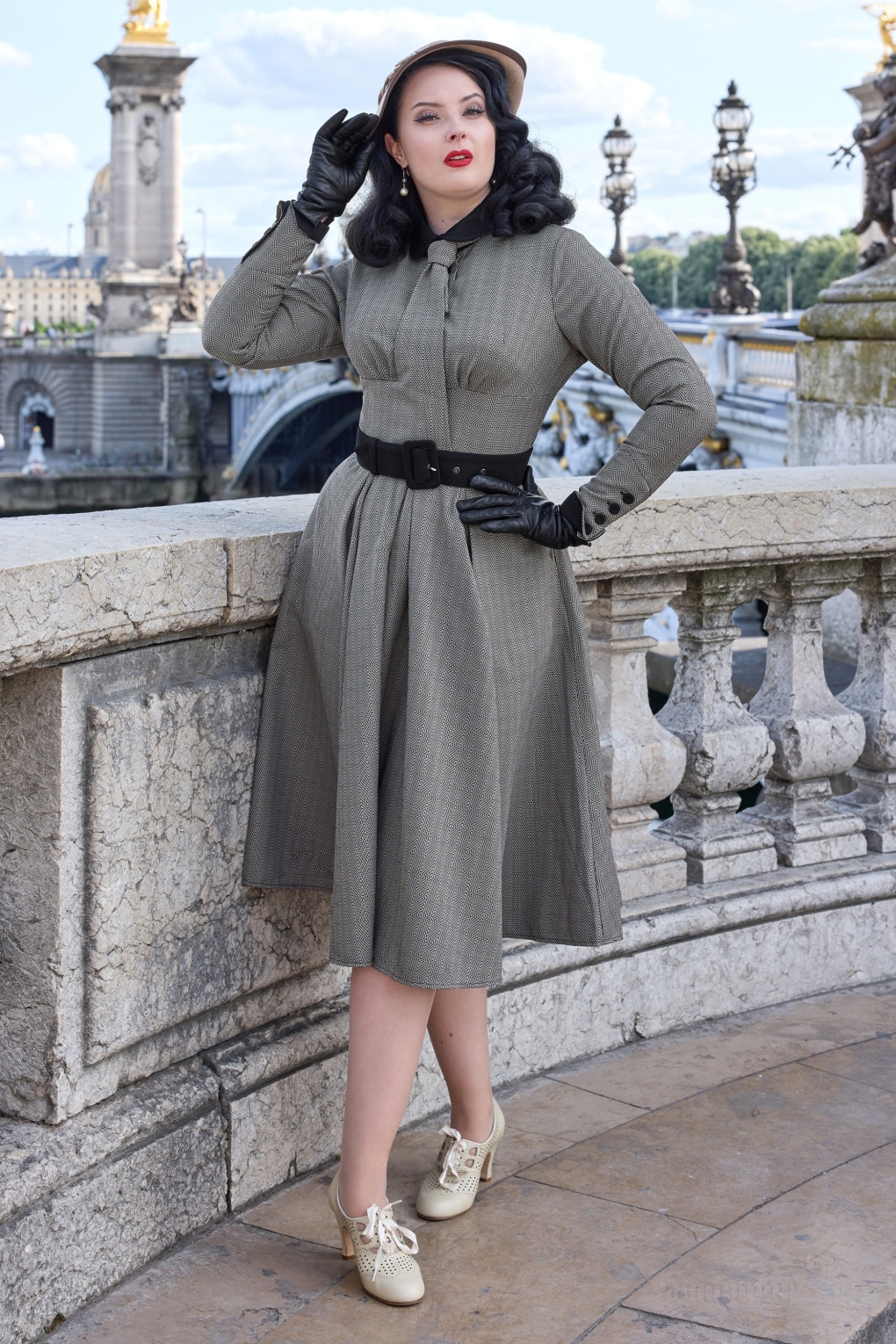 282420-Miss-Candyfloss-54689-Black-Grey-Geoprint-Dress-001-full