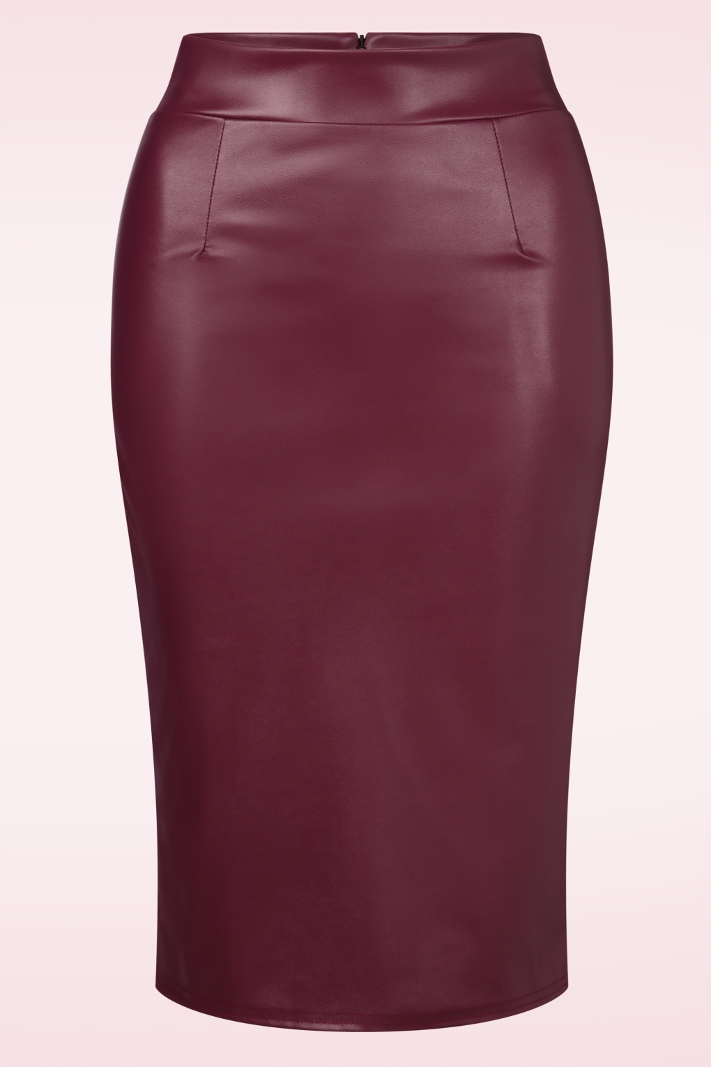 277396-Vintage-Chic-54517-Skirt-Pencil-Leather-Wine-Red-250722-001W-full