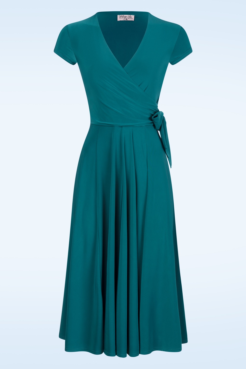 272010-Vintage-Chic-53225-Dress-Swing-Teal-Pleat-250220-001W-full