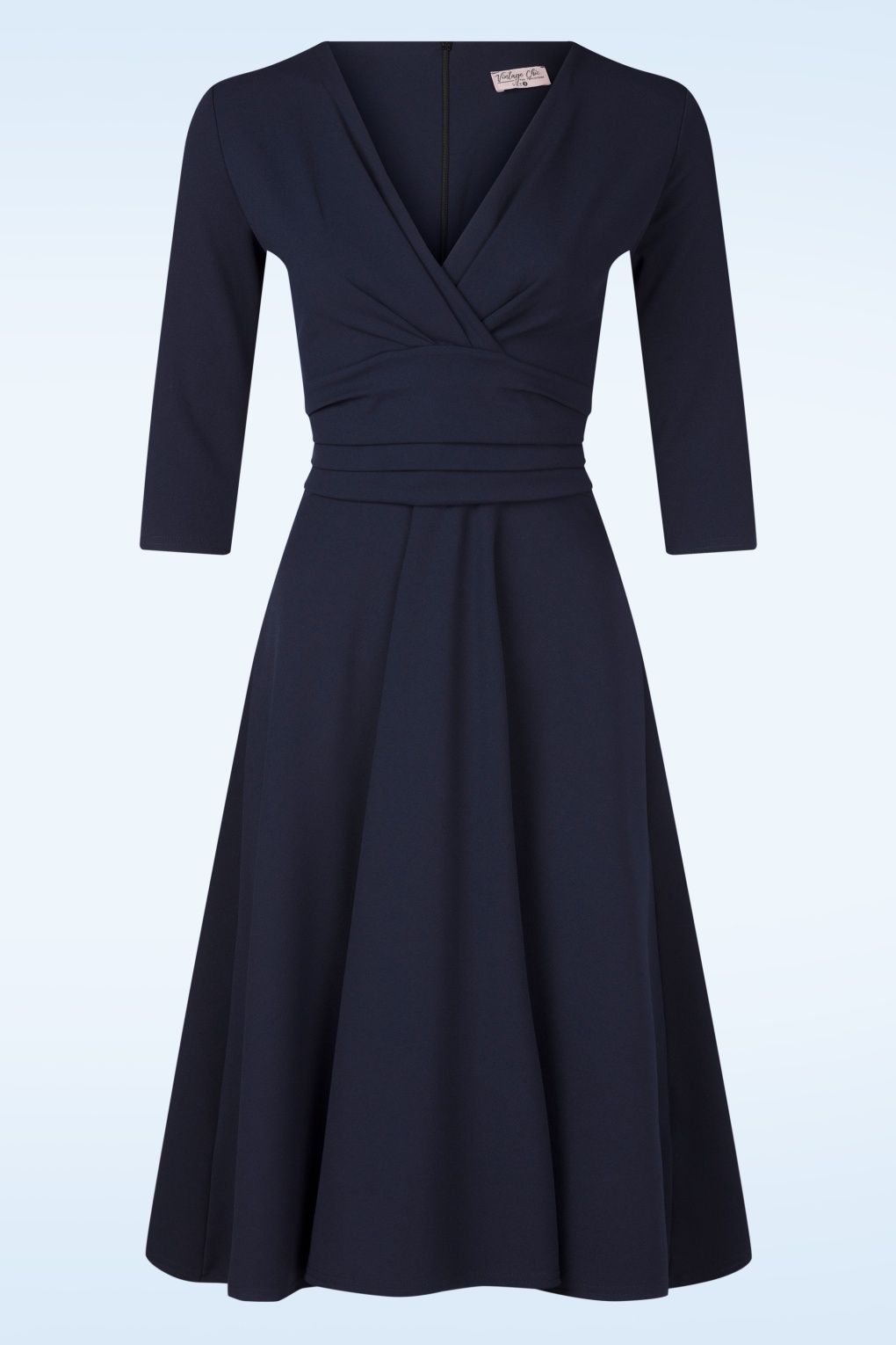 279335-Vintage-Chic-54776-Dress-Navy-Blue-250901-001W-full