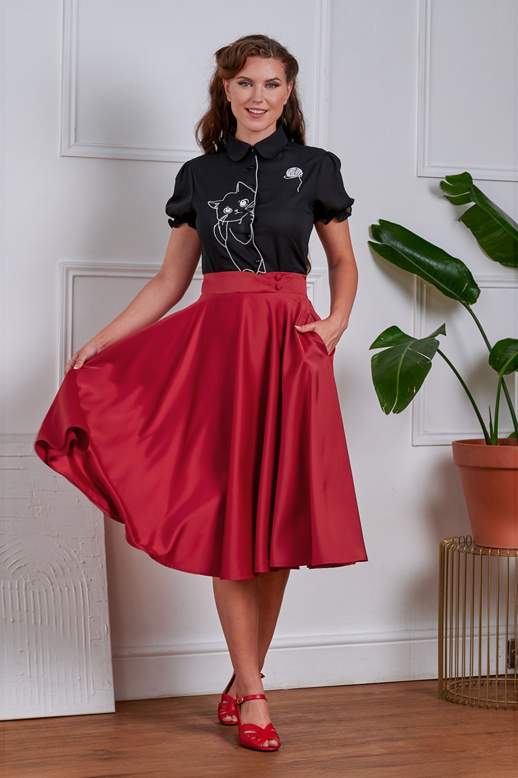 285245-Banned-55547-Skirt-Swing-Legacy-Red-250627-001MW-full