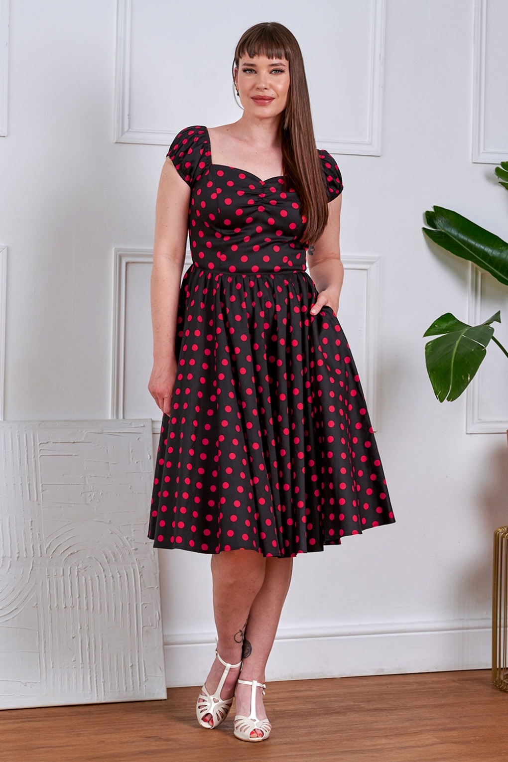285252-Banned-55502-Dress-Spot-Black-250627-002MW-full