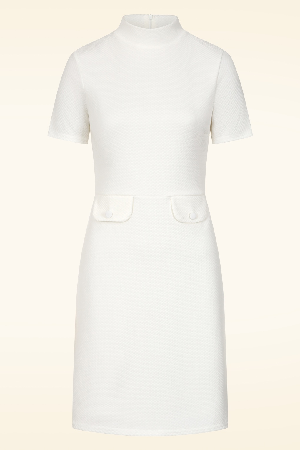 285963-Vintage-Chic-55825-White-Waffle-Fabric-Dress-001W-full