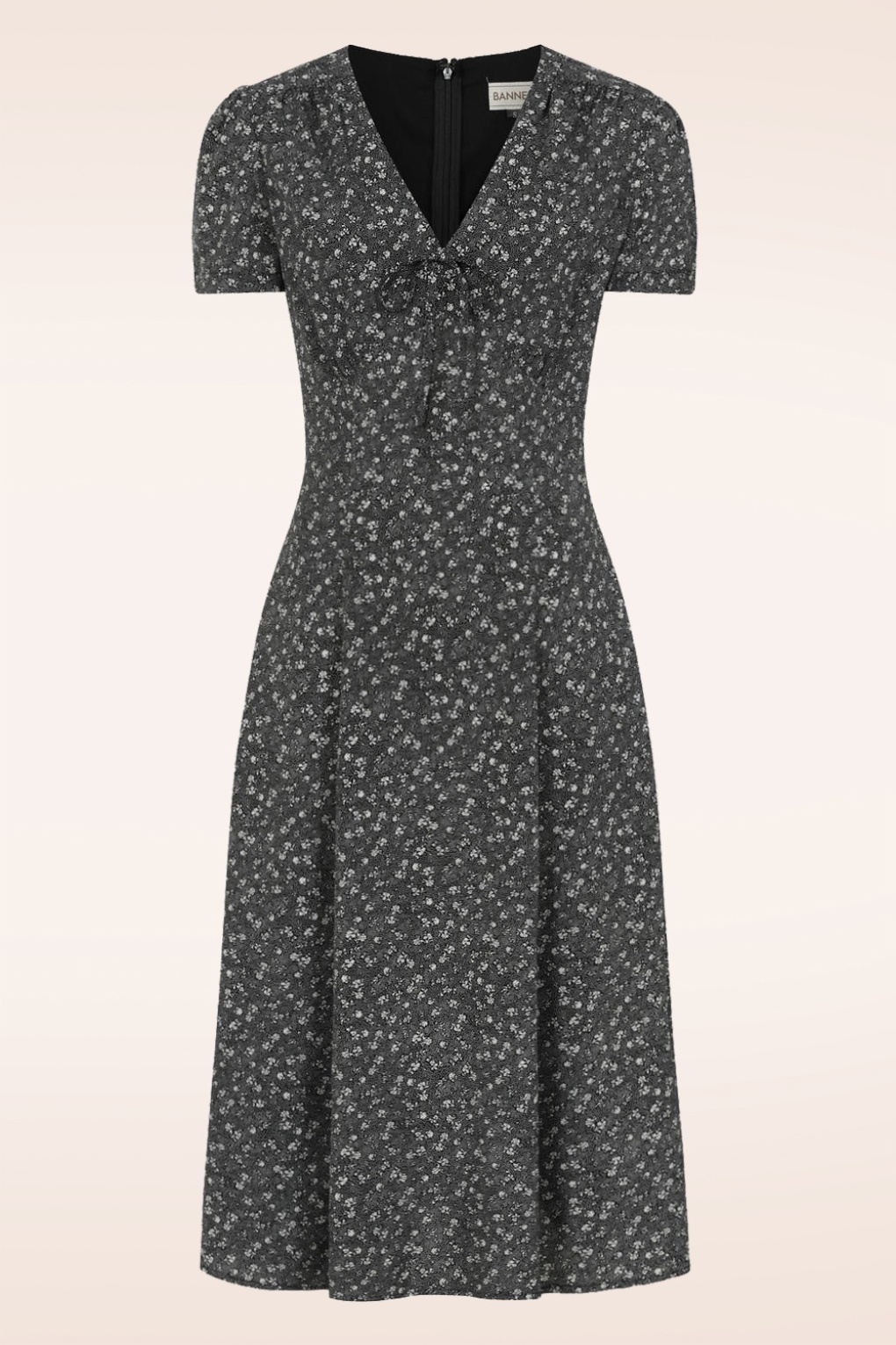 275272-Banned-52432-Dress-Black-White-Flowers-240703-001W-full