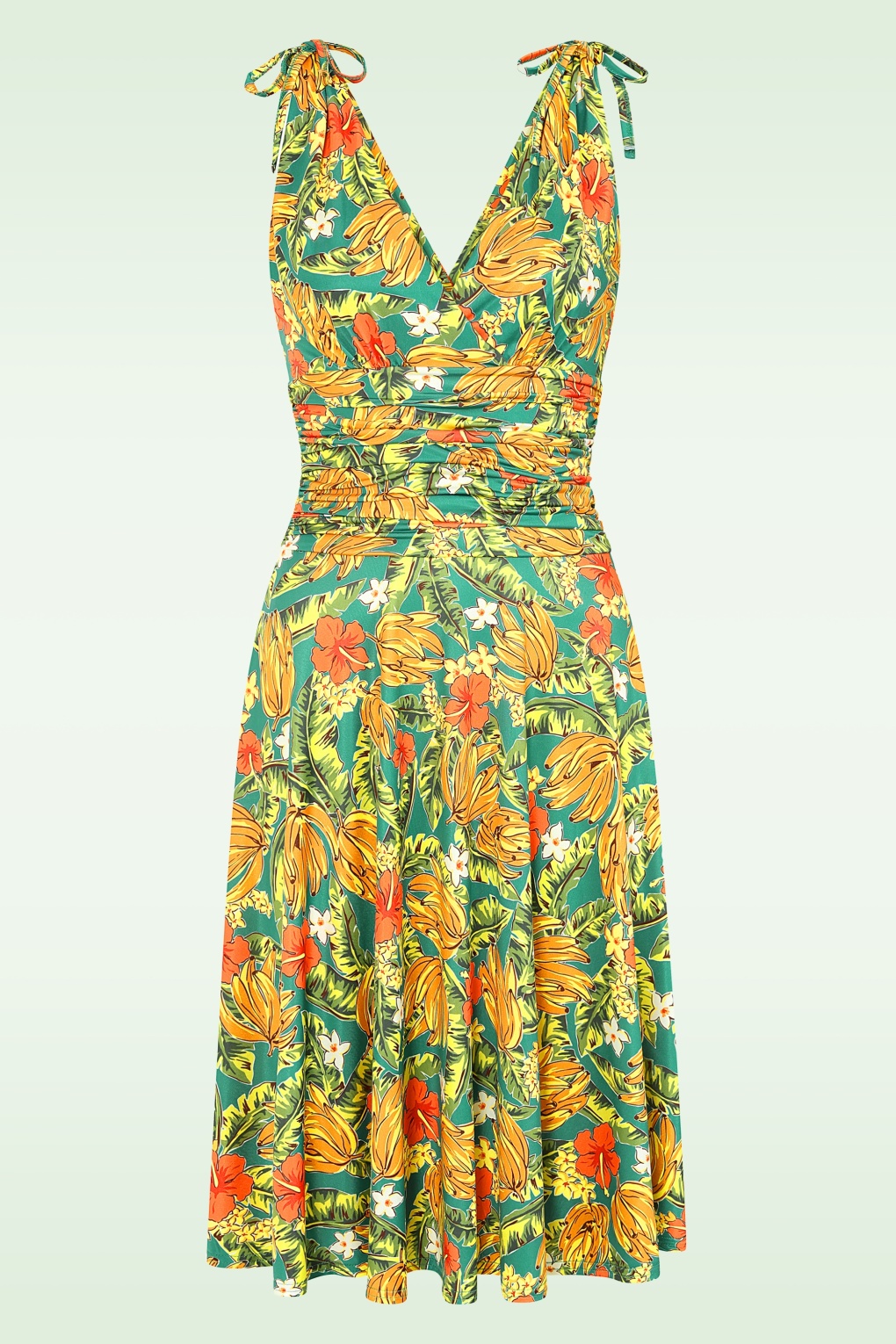 287476-Vintage-Chic-55808-Dress-Green-Yellow-Floral-260303-001W-full