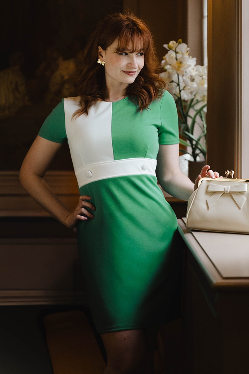 288834-Vintage-Chic-55826-Dress-Abstract-Green-White-260210-010M-full