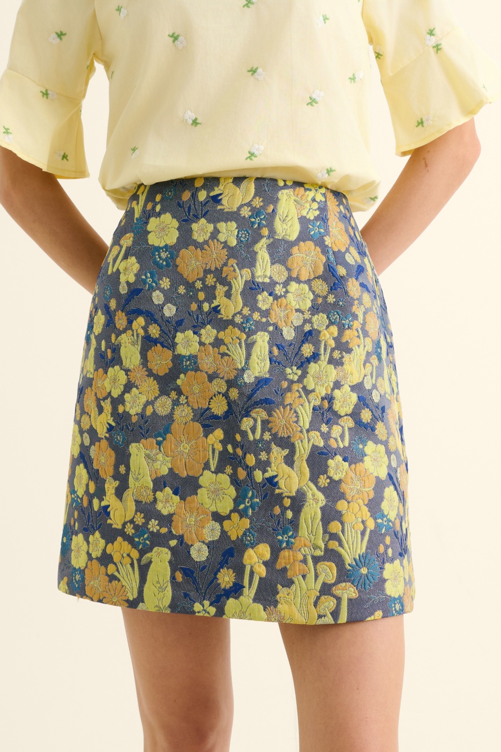 289416-Louche-55733-Skirt-Aubin-Yellow-Fairytale-250725-002W-full