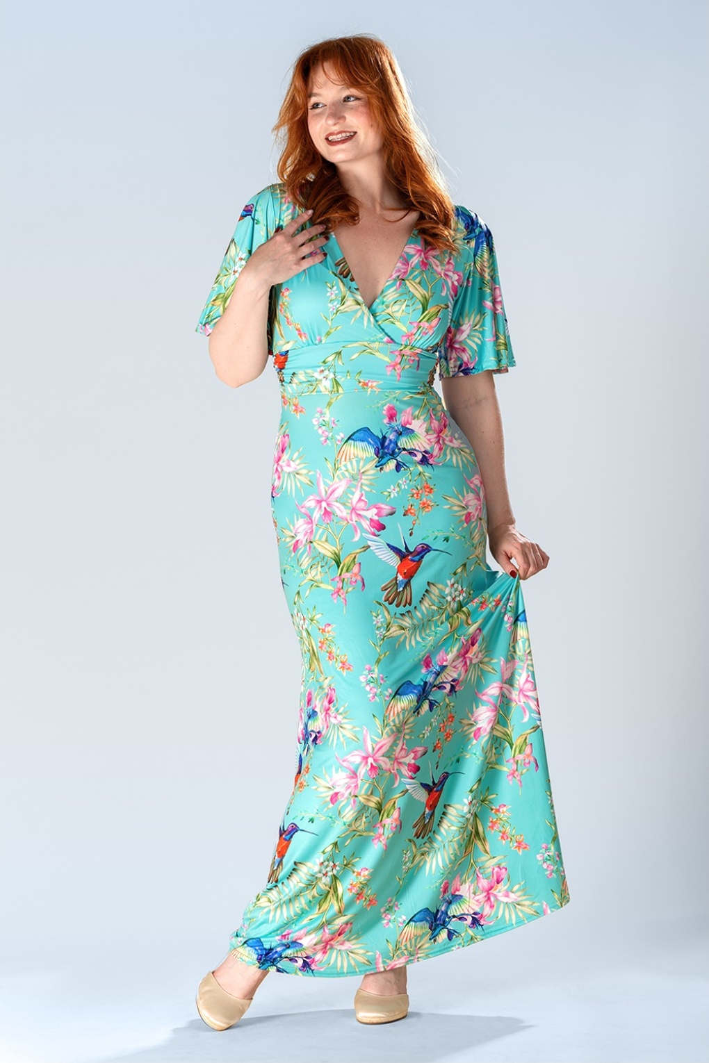 289622-Vintage-Chic-56513-Maxi-Dress-Bird-Turquoise-260506-004M-full