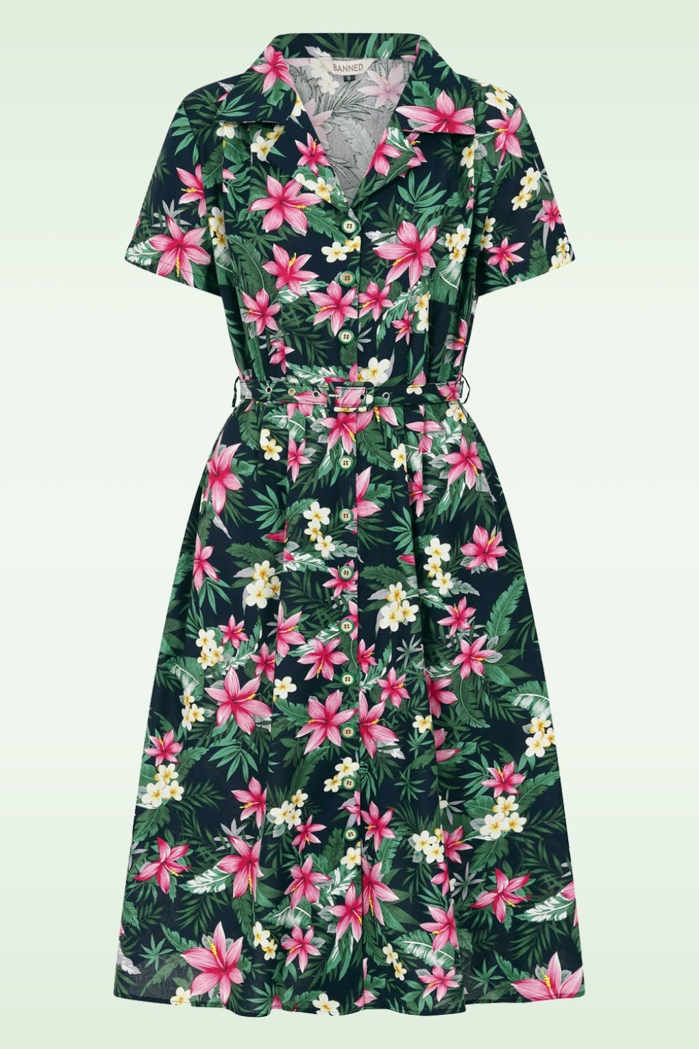 272303-Banned-52471-Dress-Swing-Black-Tropical-Print-240703-001W-full