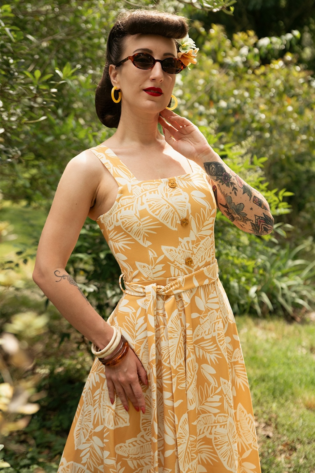 290209-Vintage-Chic-56364-Dress-Mustard-Yellow-260413-002M-full