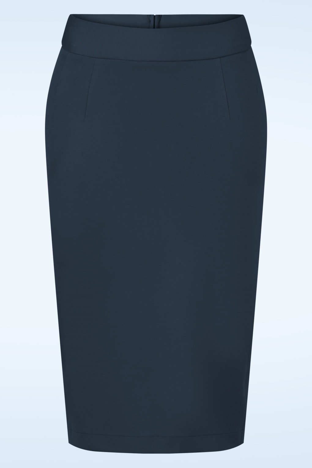 Klassieke pencil rok in marineblauw