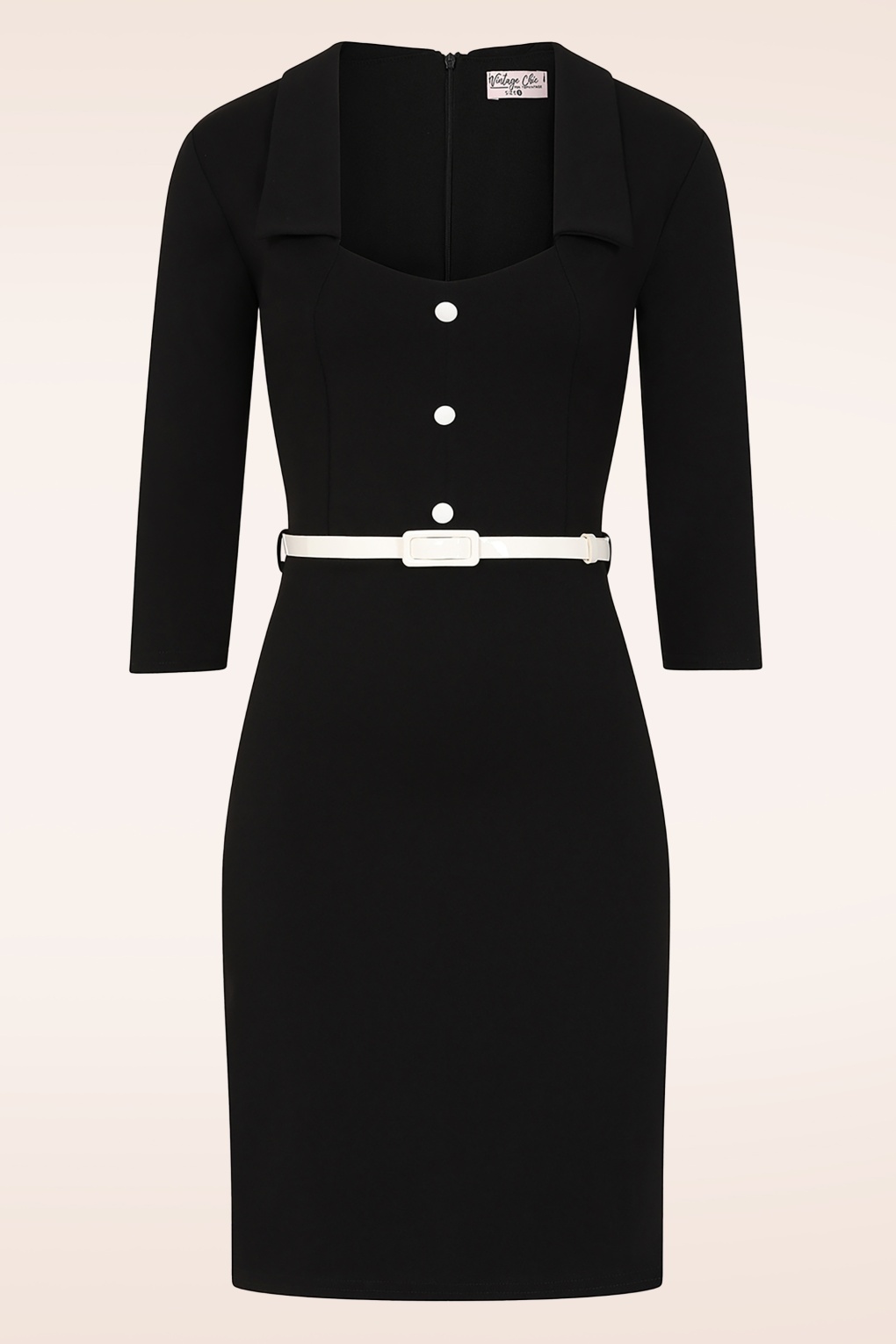 Topvintage exclusive ~ Carla a-lijn jurk in zwart